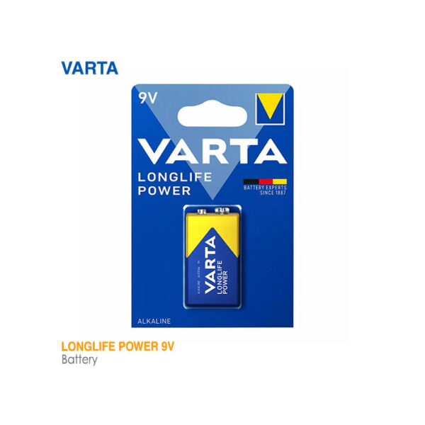 باتری لانگ لایف پاور کتابی 9V وارتا