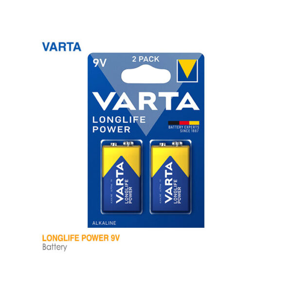 باتری لانگ لایف پاور کتابی 9V وارتا