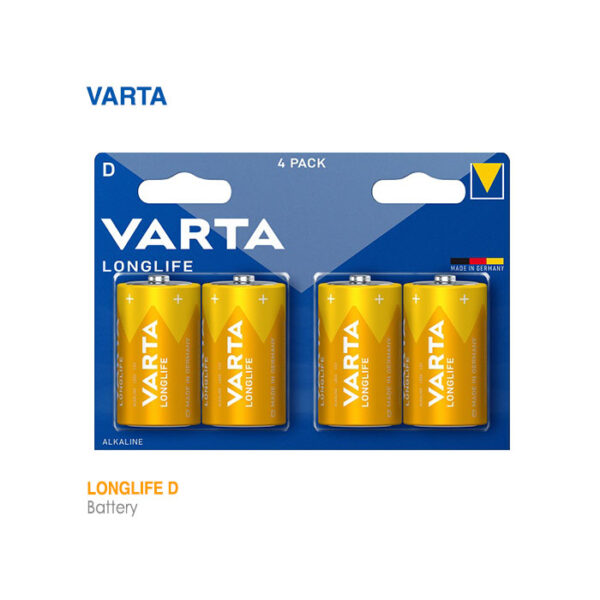 باتری لانگ لایف تیپ D وارتا