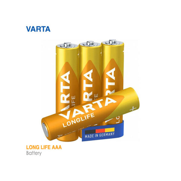 باتری نیم قلمی لانگ لایف AAA وارتا (2تایی و 4تایی)