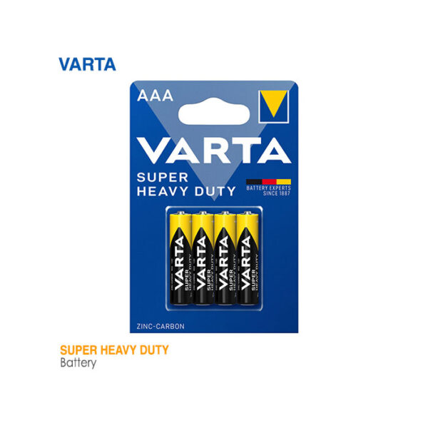 باتری نیم قلمی AAA وارتا Super Heavy
