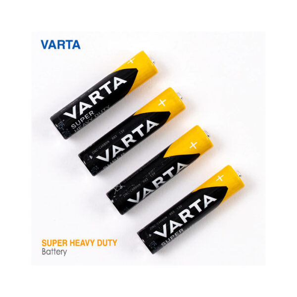 باتری نیم قلمی AAA وارتا Super Heavy