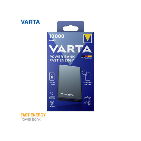 پاور بانک 10000 میلی آمپر فست انرژی وارتا