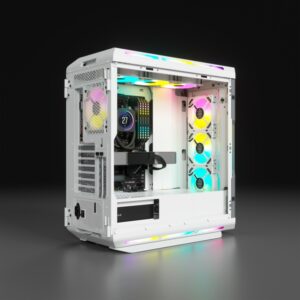 کیس کورس ایر 5000t rgb wh