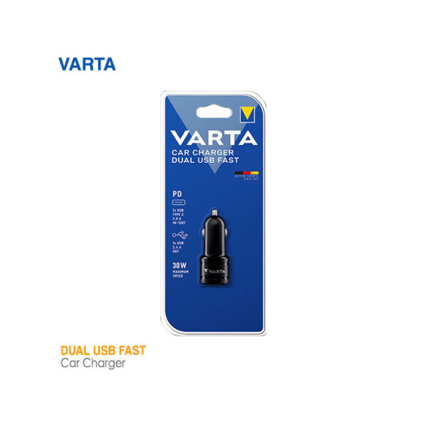 شارژر فندکی وارتا Dual USB Fast