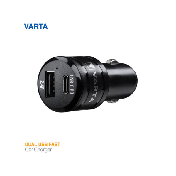 شارژر فندکی وارتا Dual USB Fast