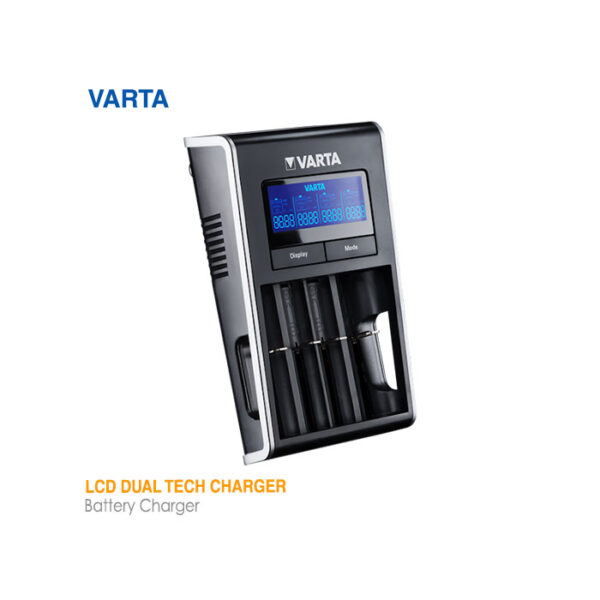 شارژر باتری دوگانه وارتا 4تایی LCD Dual Tech Charger