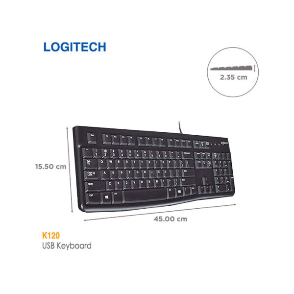کیبورد سیم دار لاجیتک (عربی) K120