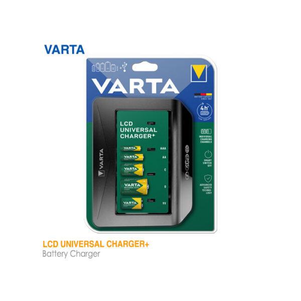 شارژر باتری چندگانه وارتا +LCD Universal Charger