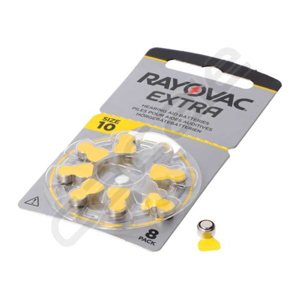 باتری سمعک ریوواک Rayovac سایز 10 بسته 8 عددی