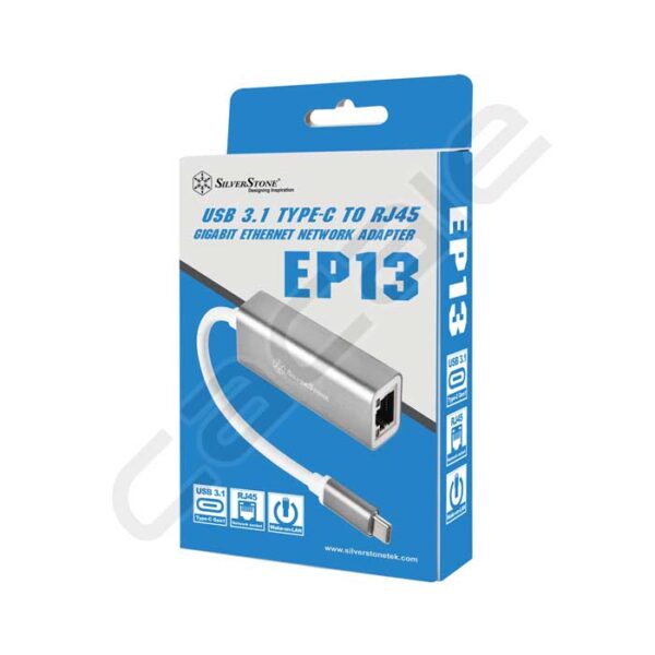 مبدل USB 3.1 تایپ C به Ethernet RJ45 سیلور استون مدل EP13