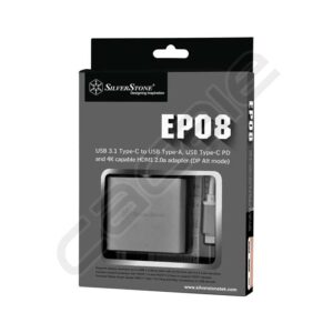 مبدل USB3.1 تایپ C به HDMI و USB تایپ A و C سیلور استون مدل EP08