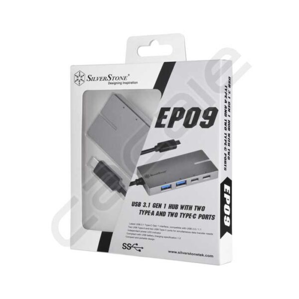 مبدل USB3.1 تایپ C به USB تایپ A و تایپ C سیلور استون مدل EP09