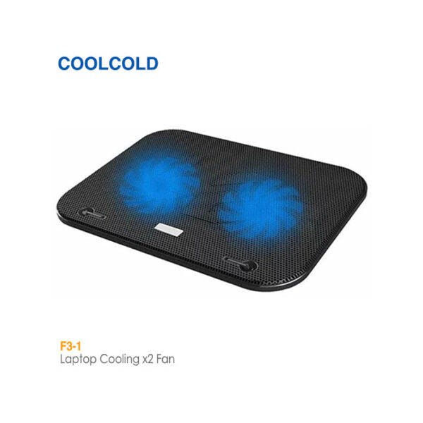 پایه خنک کننده لپ تاپ 2 فن کول کلد 1-F3