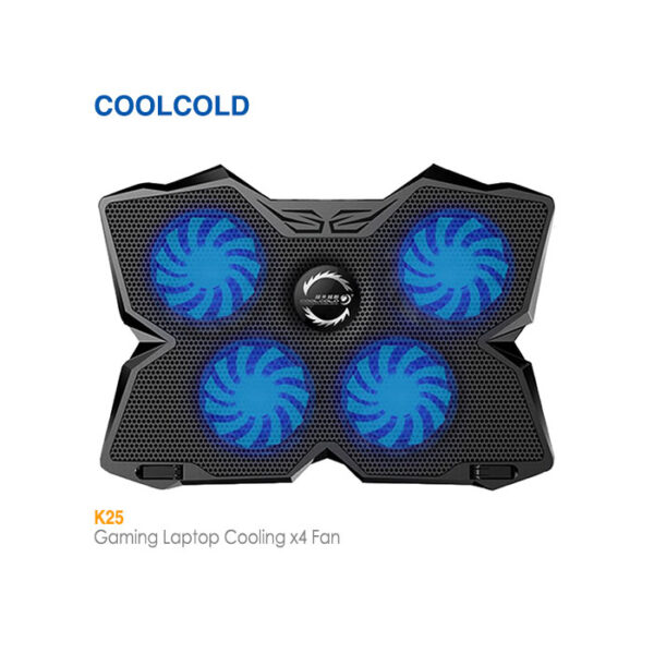 پایه خنک کننده لپ تاپ گیمینگ K25 کول کلد