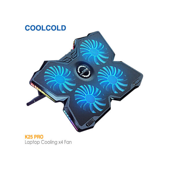 پایه خنک کننده لپ تاپ گیمینگ کول کلد K25 Pro RGB
