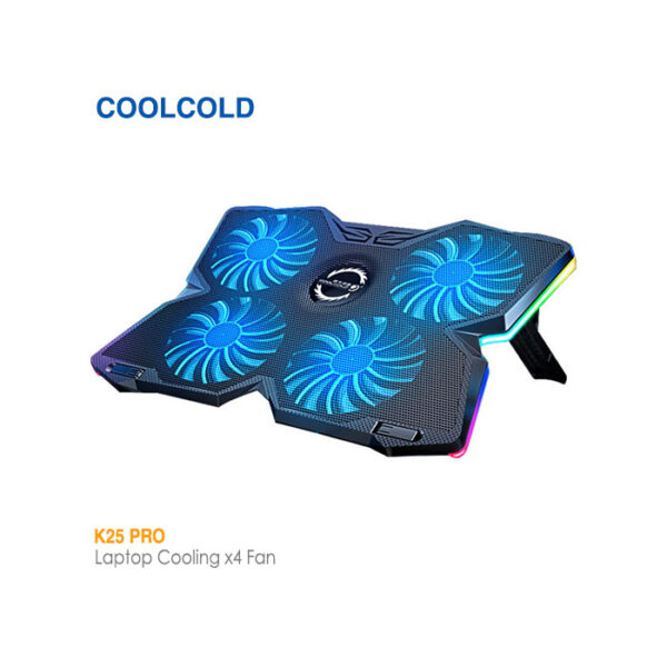 پایه خنک کننده لپ تاپ گیمینگ کول کلد K25 Pro RGB