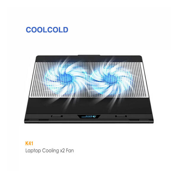 پایه خنک کننده لپ تاپ 2 فن کول کلد K41