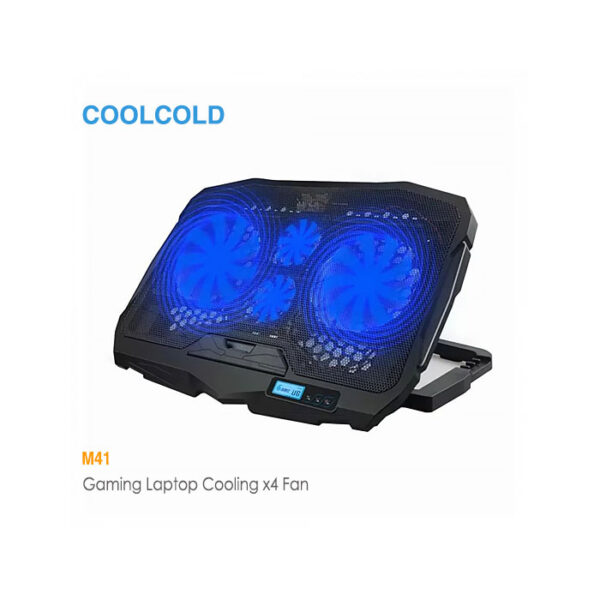 پایه خنک کننده لپ تاپ 4 فن M41 کول کلد