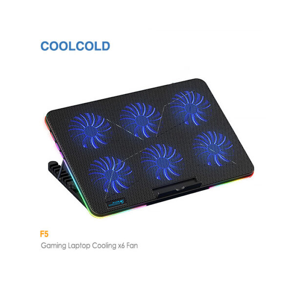 پایه خنک کننده لپ تاپ گیمینگ کول کلد F5 RGB