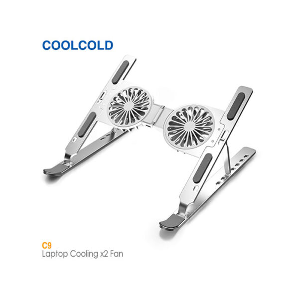 پایه خنک کننده لپ تاپ 2 فن کول کلد C9