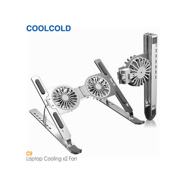 پایه خنک کننده لپ تاپ 2 فن کول کلد C9