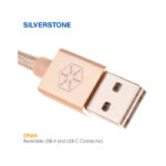 سیم شارژ USB A چرخشی به تایپ C مدل CPU04 سیلوراستون