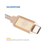 سیم شارژ USB A چرخشی به تایپ C مدل CPU04 سیلوراستون