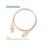 سیم شارژ USB A چرخشی به تایپ C مدل CPU04 سیلوراستون