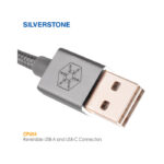 سیم شارژ USB A چرخشی به تایپ C مدل CPU04 سیلوراستون