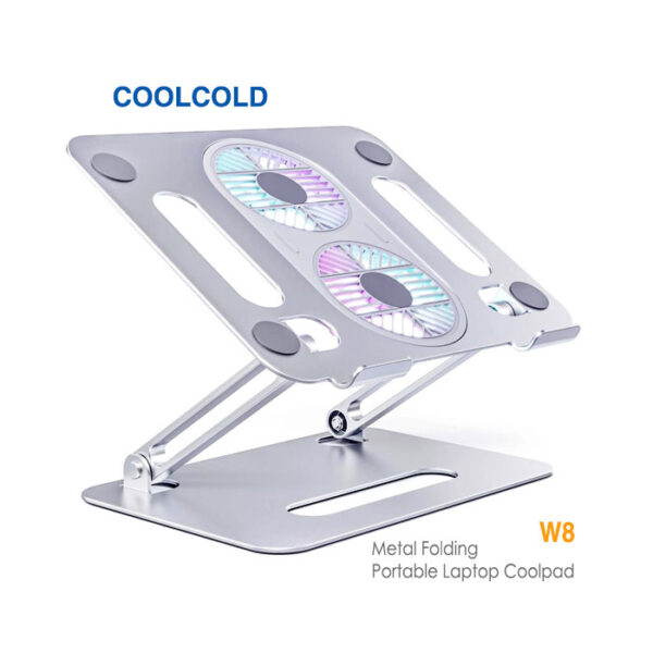 پایه خنک کننده لپ تاپ 2 فن کول کلد W8