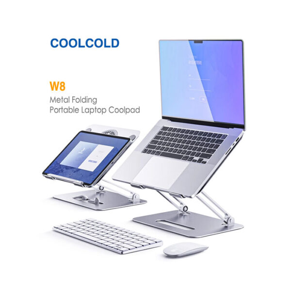 پایه خنک کننده لپ تاپ 2 فن کول کلد W8