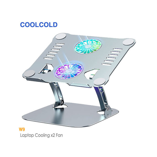 پایه خنک کننده لپ تاپ 2 فن کول کلد W9