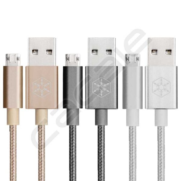 سیم شارژ USB-A چرخشی به Micro-B چرخشی CPU01 سیلوراستون