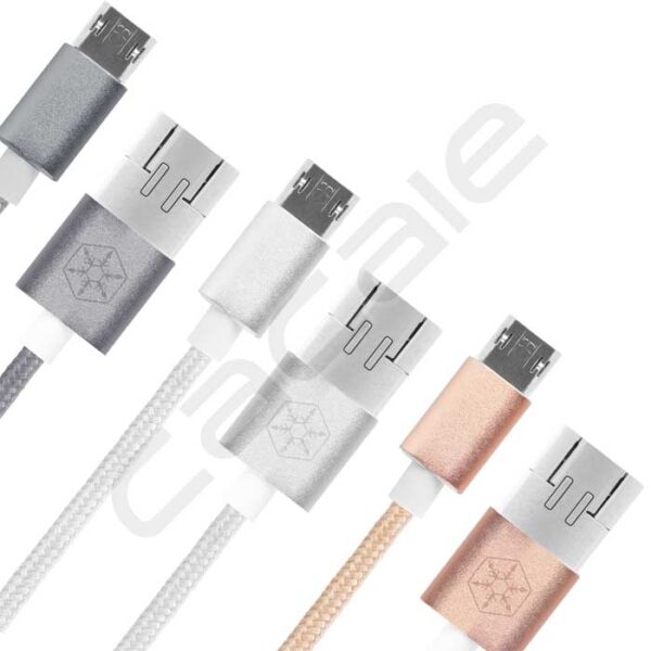 سیم OTG میکرو B چرخشی به میکرو B یک رو CPU02 سیلوراستون