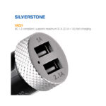 شارژر فندکی Dual USB مدل VAC21 سیلوراستون