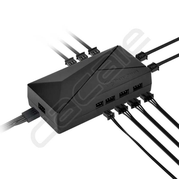 هاب تغذیه فن کیس CPL02-E ARGB سیلوراستون