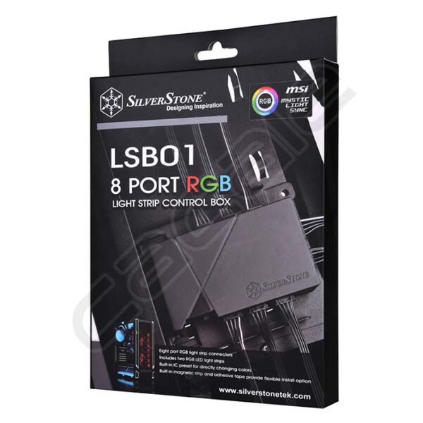 هاب تغذیه فن کیس LSB01 ARGB سیلوراستون