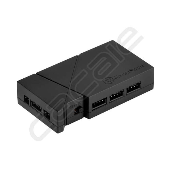 هاب تغذیه فن کیس LSB01 ARGB سیلوراستون