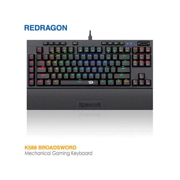 کیبورد گیمینگ مکانیکی ردراگون K588 Broadsword RGB