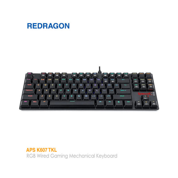 کیبورد باسیم گیمینگ مکانیکی ردراگون K607 RGB TKL