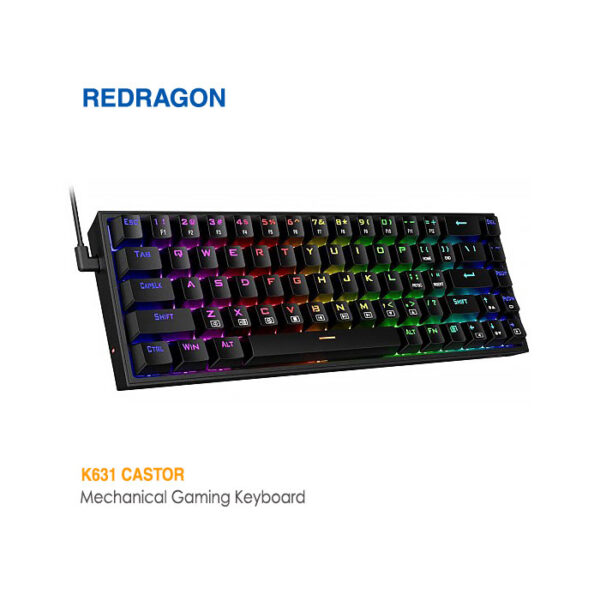 کیبورد گیمینگ مکانیکی ردراگون K631 Castor RGB