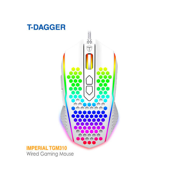 موس گیمینگ تی دگر Imperial T-TGM310 White