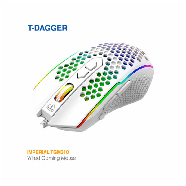 موس گیمینگ تی دگر Imperial T-TGM310 White