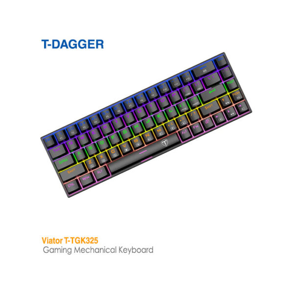 کیبورد مکانیکال گیمینگ تی دگر Viator T-TGK325 Black