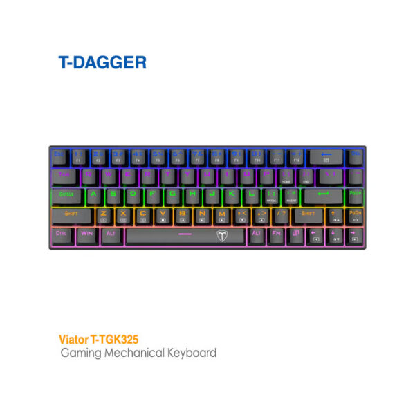 کیبورد مکانیکال گیمینگ تی دگر Viator T-TGK325 Black