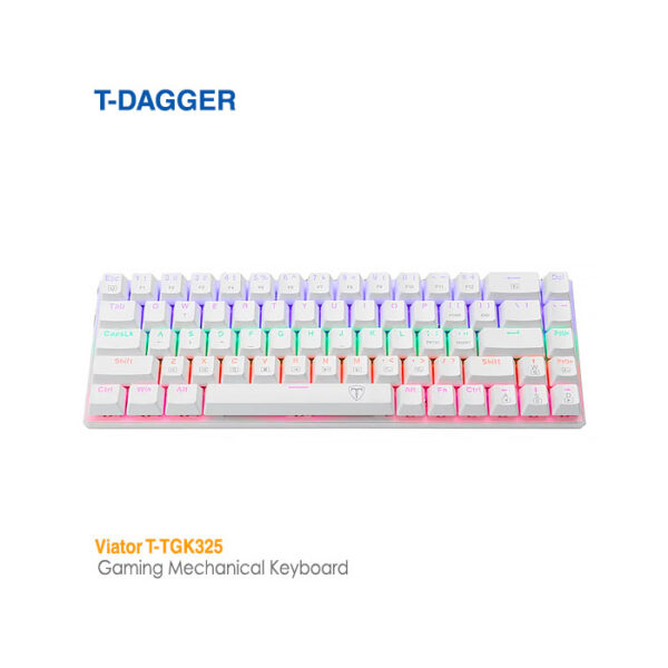 کیبورد مکانیکال گیمینگ تی دگر Viator T-TGK325 White