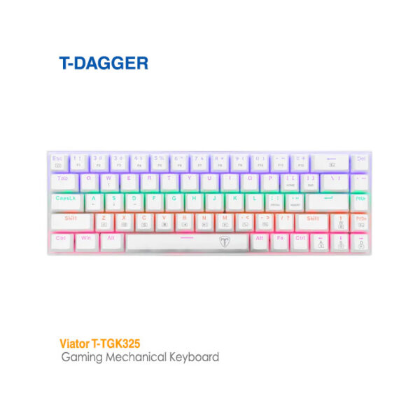 کیبورد مکانیکال گیمینگ تی دگر Viator T-TGK325 White