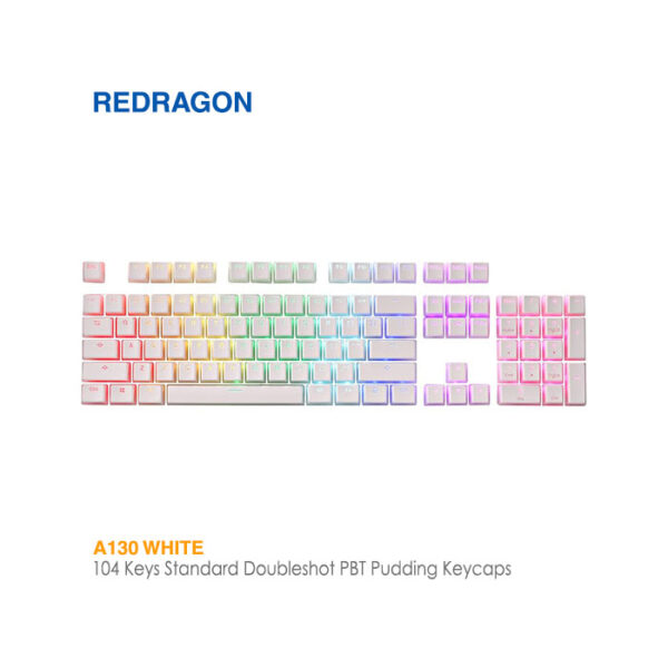 مجموعه کامل کلید کیبورد مکانیکال ردراگون A130 White