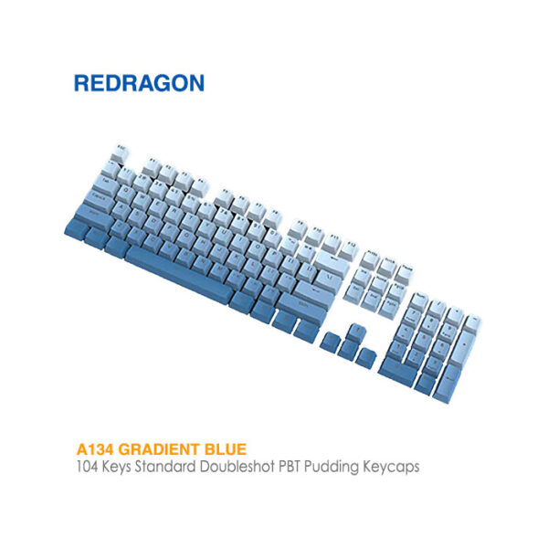 مجموعه کلید کیبورد مکانیکال ردراگون مدل A134 Gradient Blue